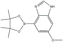 6-Methoxy-4-(4,4,5,5-tetramethyl-[1,3,2]dioxaborolan-2-yl)-1H-benzoimidazole Struktur