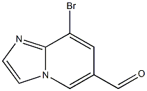 8-Bromo-imidazo[1,2-a]pyridine-6-carbaldehyde Struktur