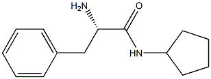 (S)-2-amino-N-cyclopentyl-3-phenylpropanamide Struktur