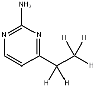 2-Amino-4-(ethyl-d5)-pyrimidine Struktur