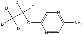 2-Amino-5-(ethoxy-d5)-pyrazine Struktur