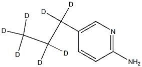 2-Amino-5-(n-propyl-d7)-pyridine Struktur