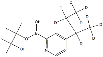 4-(sec-Butyl-d9)-pyridine-2-boronic acid pinacol ester Struktur