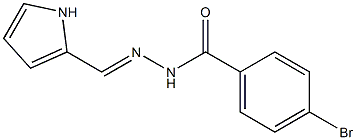 4-bromo-N'-(1H-pyrrol-2-ylmethylene)benzohydrazide Struktur