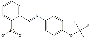 N-(2-nitrobenzylidene)-4-(trifluoromethoxy)aniline Struktur