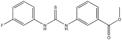 methyl 3-(3-(3-fluorophenyl)thioureido)benzoate Struktur