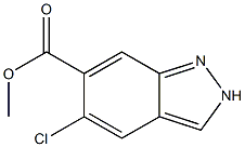 5-Chloro-2H-indazole-6-carboxylic acid methyl ester Struktur