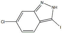 6-Chloro-3-iodo-2H-indazole Struktur