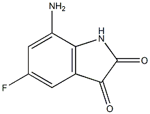 7-Amino-5-fluoro-1H-indole-2,3-dione Struktur