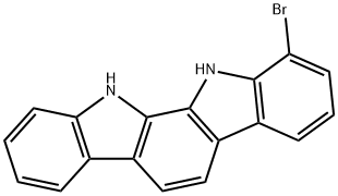 1-bromo-11,12-dihydroindolo[2,3-a]carbazole Struktur