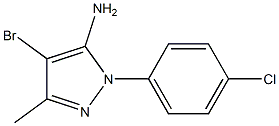 4-Bromo-1-(4-chlorophenyl)-3-methyl-1H-pyrazol-5-amine Struktur