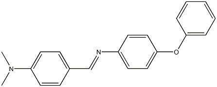 N-(4-DIMETHYLAMINOBENZYLIDENE)-4-PHENOXYANILINE Struktur