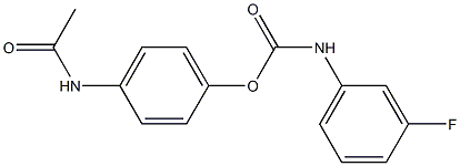 4-ACETAMIDOPHENYL N-(3-FLUOROPHENYL)CARBAMATE Struktur