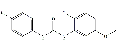 1-(2,5-DIMETHOXYPHENYL)-3-(4-IODOPHENYL)UREA Struktur