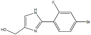 [2-(4-Bromo-2-fluoro-phenyl)-1H-imidazol-4-yl]-methanol Struktur