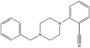 Benzonitrile,2
-[4-(phenylmethyl)-1-piperazinyl]- Struktur