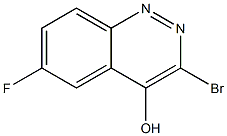 3-Bromo-6-fluoro-cinnolin-4-ol Struktur