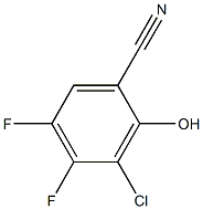 3-Chloro-4,5-difluoro-2-hydroxy-benzonitrile Struktur