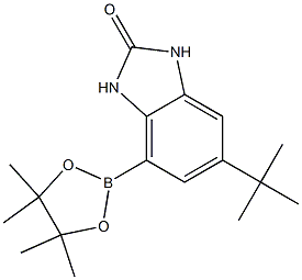 6-tert-Butyl-4-(4,4,5,5-tetramethyl-[1,3,2]dioxaborolan-2-yl)-1,3-dihydro-benzoimidazol-2-one Struktur