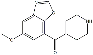 (5-methoxybenzo[d]oxazol-7-yl)(piperidin-4-yl)methanone Struktur