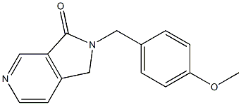 2-(4-methoxybenzyl)-1H-pyrrolo[3,4-c]pyridin-3(2H)-one Struktur