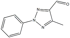 5-methyl-2-phenyl-2H-1,2,3-triazole-4-carbaldehyde Struktur