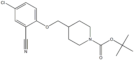 tert-butyl 4-((4-chloro-2-cyanophenoxy)methyl)piperidine-1-carboxylate|