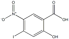 2-Hydroxy-4-iodo-5-nitro-benzoic acid Struktur