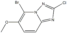 5-Bromo-2-chloro-6-methoxy-[1,2,4]triazolo[1,5-a]pyridine Struktur