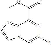 6-Chloro-imidazo[1,2-a]pyrazine-8-carboxylic acid methyl ester Struktur