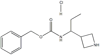 (1-Azetidin-3-yl-propyl)-carbamic acid benzyl ester hydrochloride Struktur