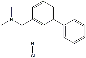 N,N-dimethyl-1-(2-methyl-[1,1'-biphenyl]-3-yl)methanamine hydrochloride Struktur