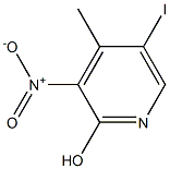 5-Iodo-4-methyl-3-nitro-pyridin-2-ol Struktur