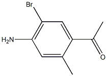 1-(4-Amino-5-bromo-2-methyl-phenyl)-ethanone Struktur