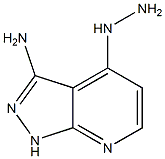 4-Hydrazino-1H-pyrazolo[3,4-b]pyridin-3-ylamine Struktur