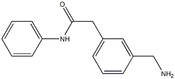 2-(3-(aminomethyl)phenyl)-N-phenylacetamide Struktur