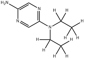 2-Amino-5-(diethylamino-d10)-pyrazine Struktur