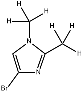 4-Bromo-1,2-(dimethyl-d6)-imidazole Struktur