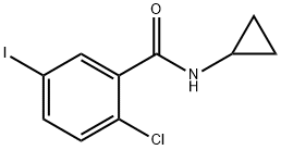 2-CHLORO-N-CYCLOPROPYL-5-IODOBENZAMIDE Struktur