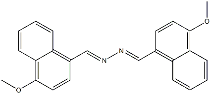 bis[(4-methoxy-1-naphthyl)methylene]hydrazine Struktur