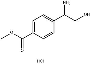 METHYL 4-(1-AMINO-2-HYDROXYETHYL)BENZOATE HCL Struktur