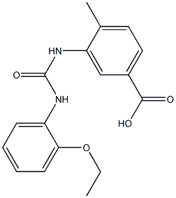 3-(3-(2-ethoxyphenyl)ureido)-4-methylbenzoic acid Struktur