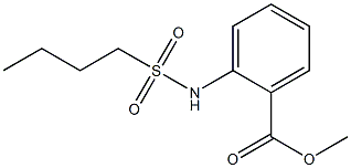 methyl 2-(butylsulfonamido)benzoate Struktur