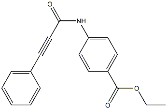 ethyl 4-(3-phenylpropiolamido)benzoate Struktur