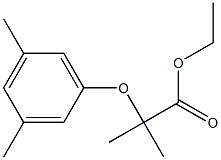 ethyl 2-(3,5-dimethylphenoxy)-2-methylpropanoate Struktur