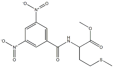 methyl 2-(3,5-dinitrobenzamido)-4-(methylthio)butanoate Struktur