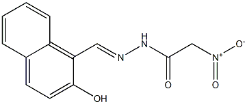 (E)-N'-((2-hydroxynaphthalen-1-yl)methylene)-2-nitroacetohydrazide Struktur