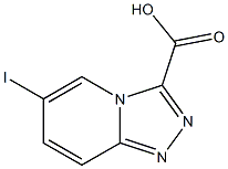 6-Iodo-[1,2,4]triazolo[4,3-a]pyridine-3-carboxylic acid Struktur