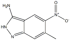 6-Methyl-5-nitro-2H-indazol-3-ylamine Struktur