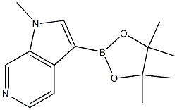 1-methyl-3-(4,4,5,5-tetramethyl-1,3,2-dioxaborolan-2-yl)-pyrrolo[2,3-c]pyridine Struktur